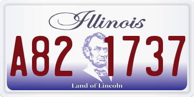 IL license plate A821737
