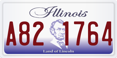 IL license plate A821764