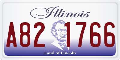 IL license plate A821766