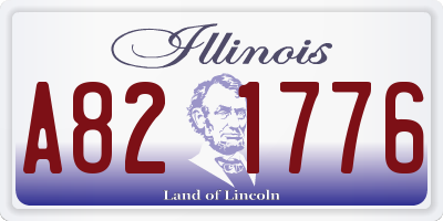 IL license plate A821776