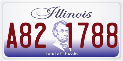 IL license plate A821788