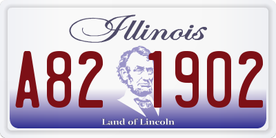 IL license plate A821902