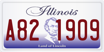 IL license plate A821909