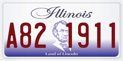 IL license plate A821911