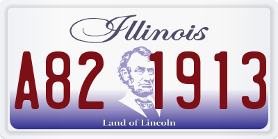 IL license plate A821913