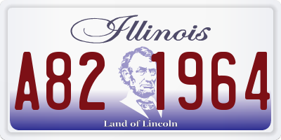 IL license plate A821964