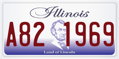IL license plate A821969