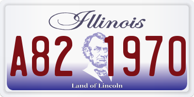 IL license plate A821970