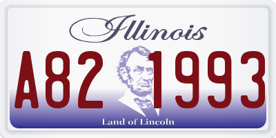 IL license plate A821993