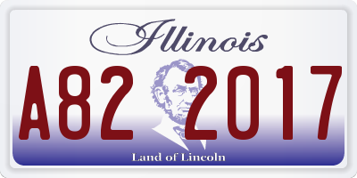 IL license plate A822017