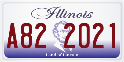 IL license plate A822021