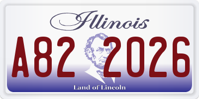 IL license plate A822026