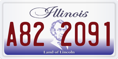 IL license plate A822091