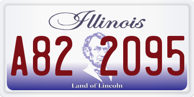 IL license plate A822095