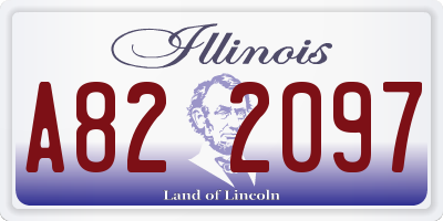 IL license plate A822097