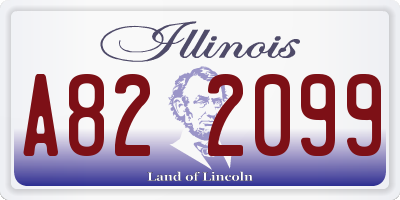 IL license plate A822099