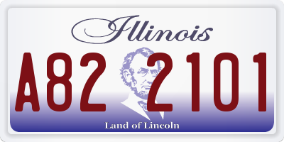 IL license plate A822101