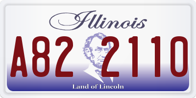 IL license plate A822110