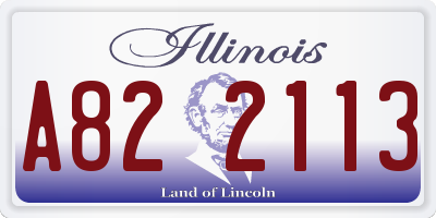 IL license plate A822113