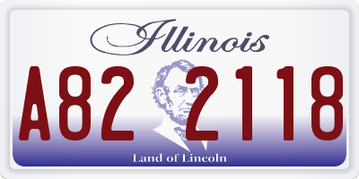 IL license plate A822118
