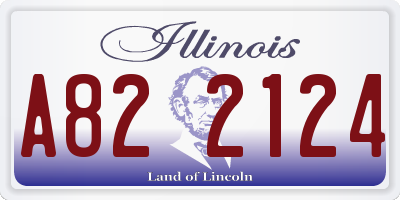 IL license plate A822124