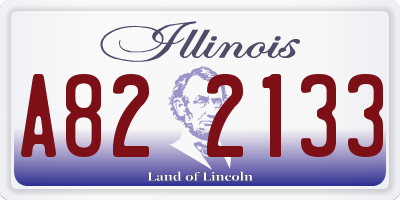 IL license plate A822133
