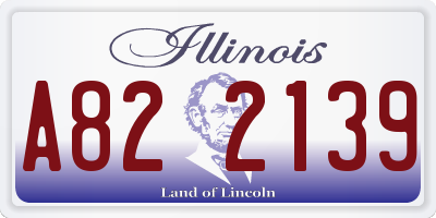 IL license plate A822139