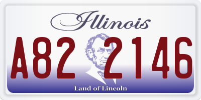 IL license plate A822146