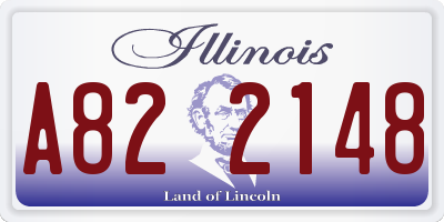 IL license plate A822148