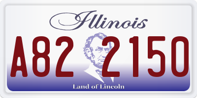 IL license plate A822150
