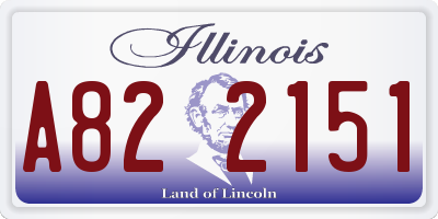IL license plate A822151