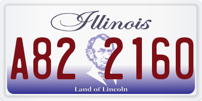 IL license plate A822160