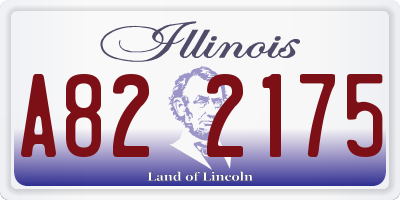 IL license plate A822175