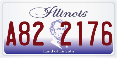 IL license plate A822176