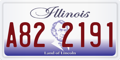 IL license plate A822191