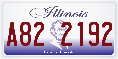 IL license plate A822192