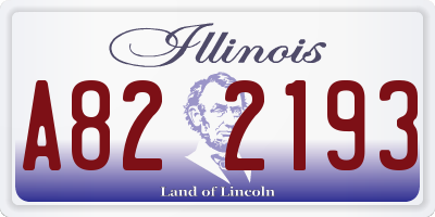 IL license plate A822193