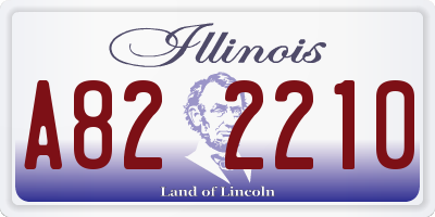 IL license plate A822210