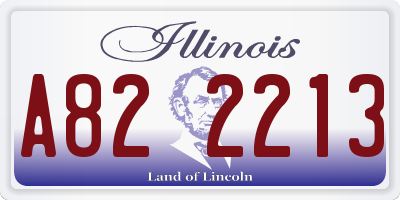 IL license plate A822213