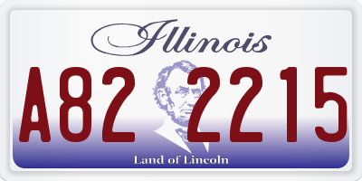IL license plate A822215