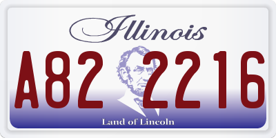 IL license plate A822216
