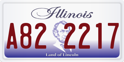 IL license plate A822217