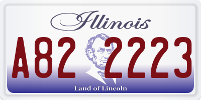 IL license plate A822223