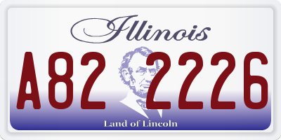 IL license plate A822226