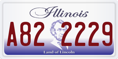IL license plate A822229