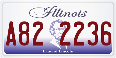IL license plate A822236
