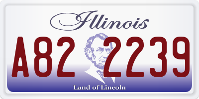 IL license plate A822239