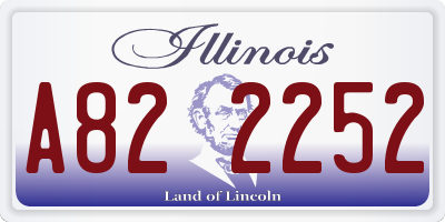 IL license plate A822252