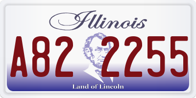 IL license plate A822255