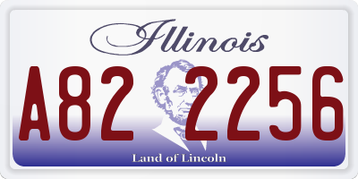 IL license plate A822256